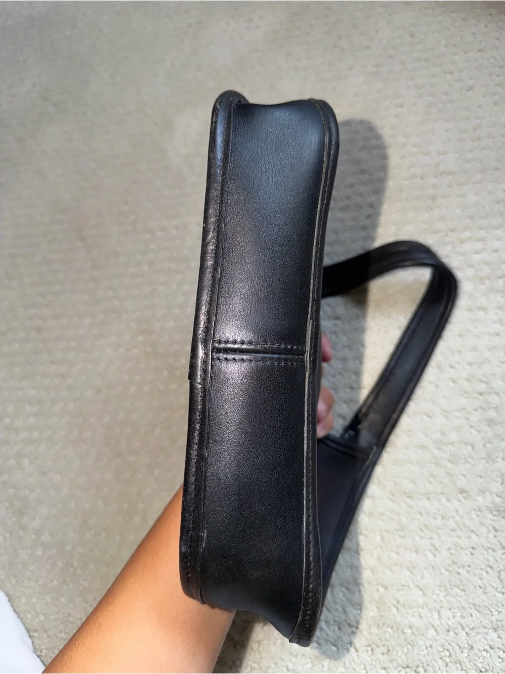 Rare Coach 9027 Ergo Leather Black Shoulder Bag